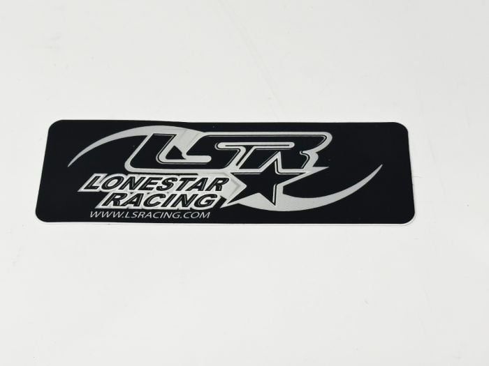 Buy LoneStar Racing LSR Decal Emblem Logo Sticker Black Size 5" X 1.7" by LoneStar Racing for only $4.98 at Racingpowersports.com, Main Website.