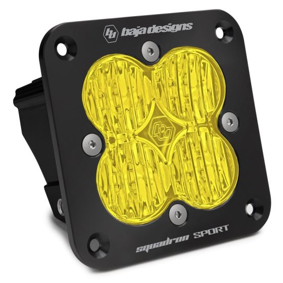 Buy Baja Designs Squadron Sport Flush Universal LED Light Wide Cornering Amber by Baja Designs for only $152.95 at Racingpowersports.com, Main Website.