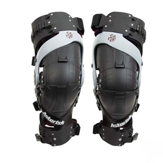 Buy Asterisk Ultra Cell 3.0 Knee Braces Grey/Black Pair Medium Size by Asterisk for only $664.95 at Racingpowersports.com, Main Website.