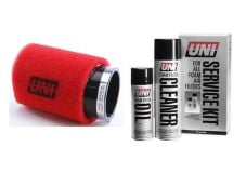 Buy Uni Filter Clamp On Dual Stage 15 Angle I.D. 3 O.D. 4 1/2 LG. 6 + Cleaning Kit by Uni Filter for only $48.38 at Racingpowersports.com, Main Website.