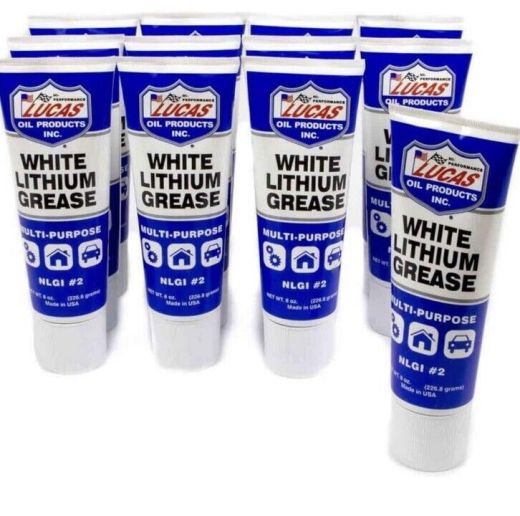Buy Lucas Oil White Lithium Grease 12 x 8 ounce - 12 Pack - by Lucas Oil for only $59.99 at Racingpowersports.com, Main Website.